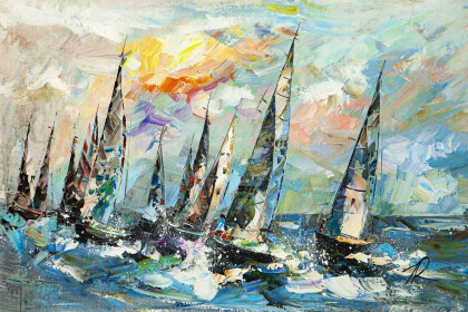 Старт парусной регаты