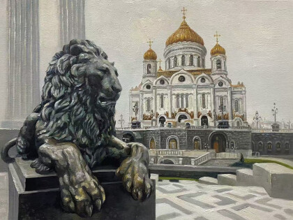 Москва. Вид на Храм Христа Спасителя