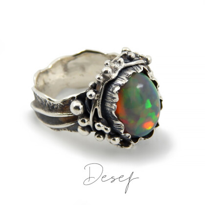 кольцо с опалом скиф