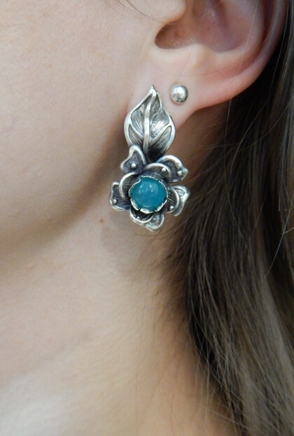 Серьги яблоневый цвет