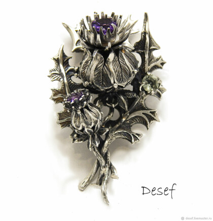 Кулон чертополох