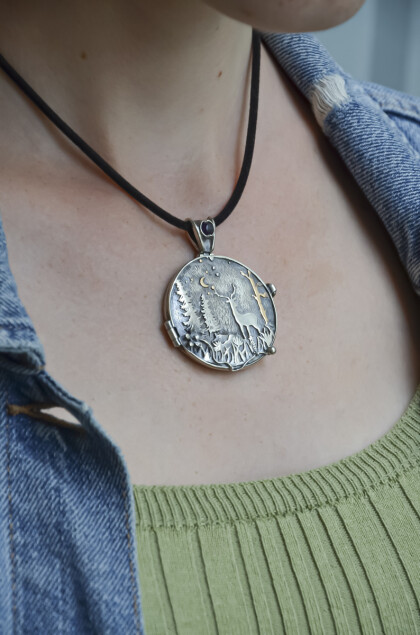 Кулон дыхание леса