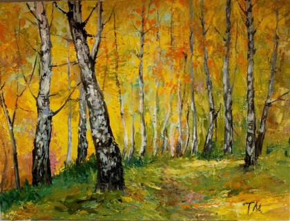 Осень в березнике