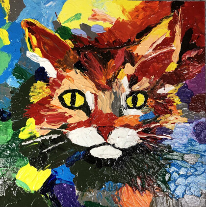 Яркий котик