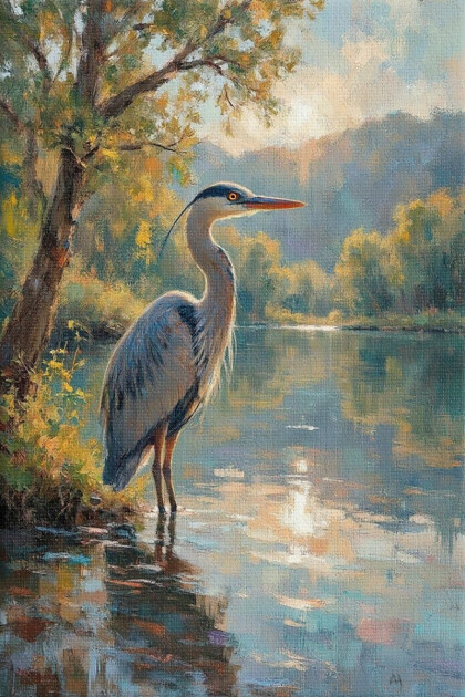 Серая цапля