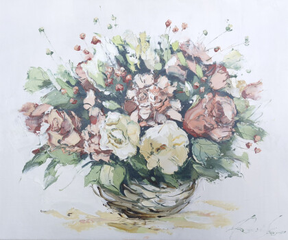 Розовые розы