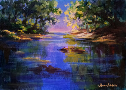 Рассвет в голубой лагуне