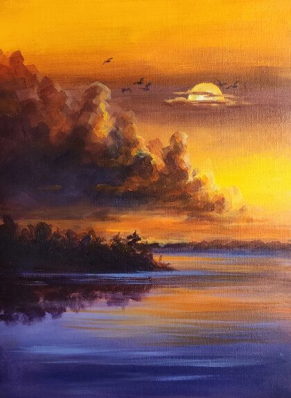 Оранжевый закат