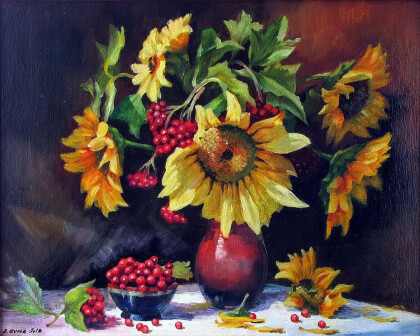 Букет подсолнухов