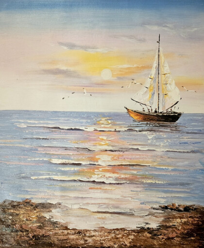 Белеет парус