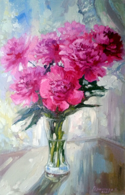 Пионы и солнце