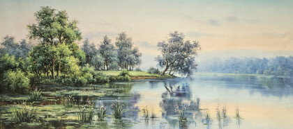 Рассвет на озере