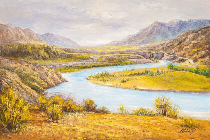 Алтай. Место слияния реки Чуя и Катунь