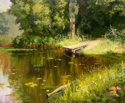 Заросший пруд (Паленов копия)