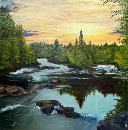 Лесная река