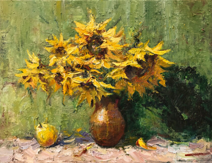«Изумрудные тени подсолнухов».
