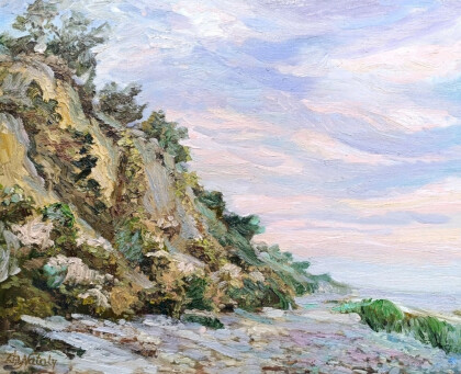 Глиняный склон Азовского моря. Пленэр ZhNataly