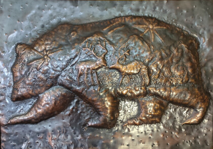 Мишка ,Север и олешки.