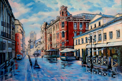 Арбат после дождя