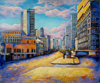 Новый Арбат после дождя