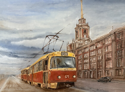 Екатеринбург красный трамвай