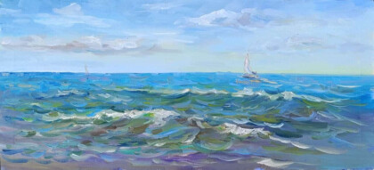 Волна в летний день. Пленэр ЖуравлёваАрт