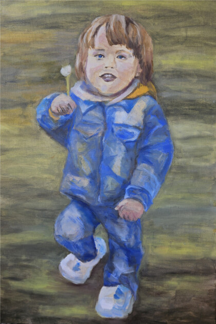 Малыш с одуванчиком