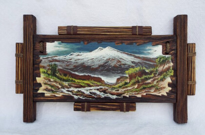 Вид на Эльбрус.