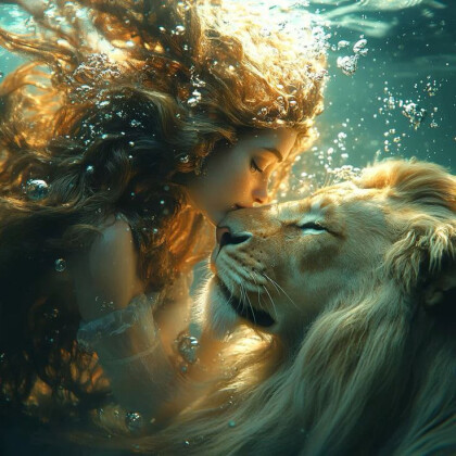 Девушка и лев