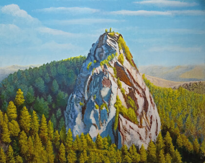 Красноярские столбы. Скала Второй столб