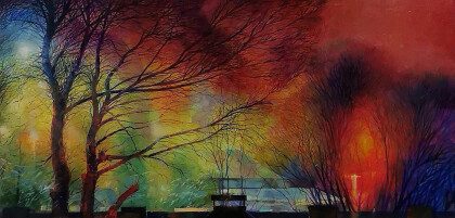 Ночь за окном