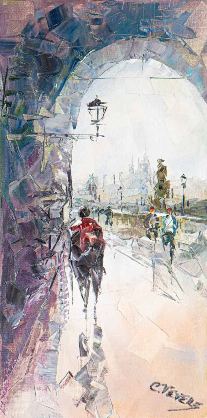 Кружится в танце дождь на мостовой. Карлов мост