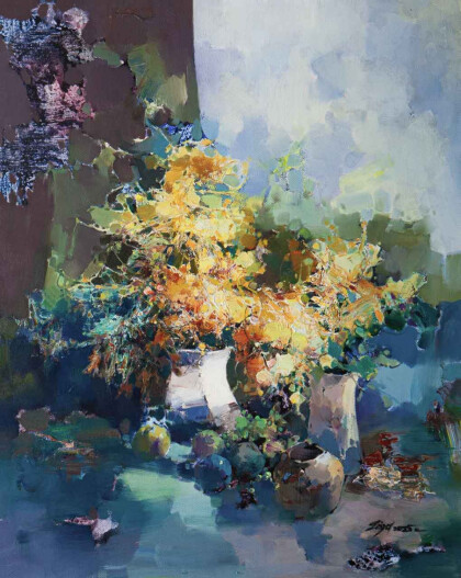 Букет мимозы. Аромат весны