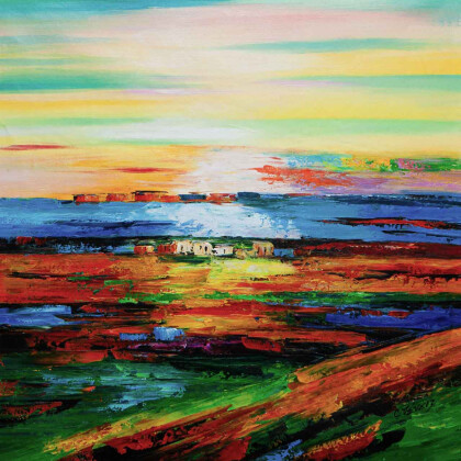 Рассвет в уютной долине