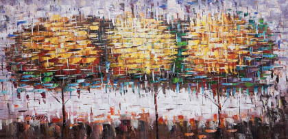 Абстракция «Деревья. Осенний твист»