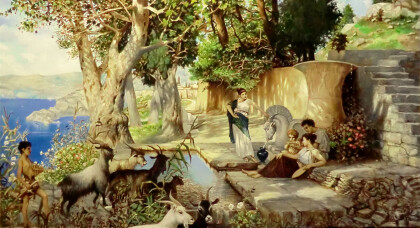 У фонтана (коп с Семирадского)