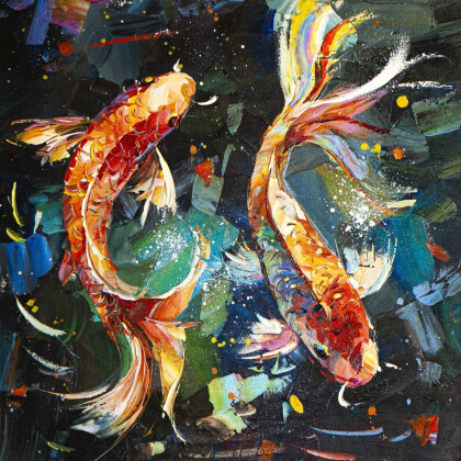 Карпы Кои. Символы благополучия