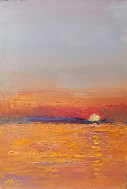 Закат. Телецкое озеро