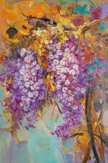 Душистые гроздья глицинии