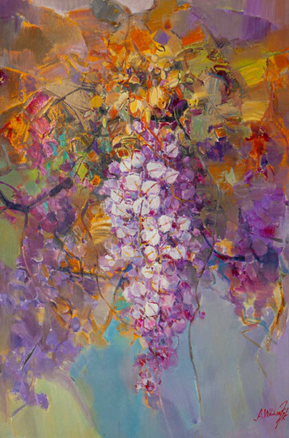 Глициния. Ажурный узор