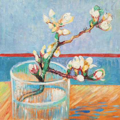 (копия) Ван Гога «Ветка цветущего миндаля в стакане»