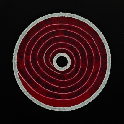 Инъекция (1) Красно-белая абстракция с узором