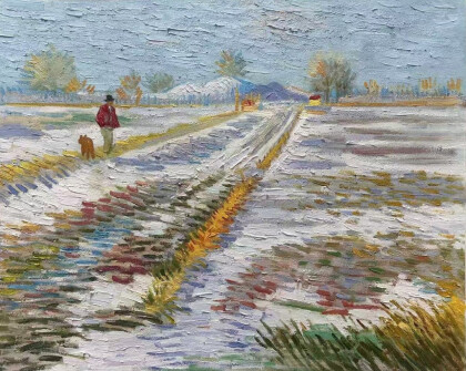 (Копия) Винсента Ван Гога «Снежный пейзаж»