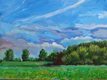 Пейзаж Рассвет Утро