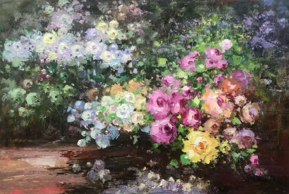 В душистой тиши. Розовый сад