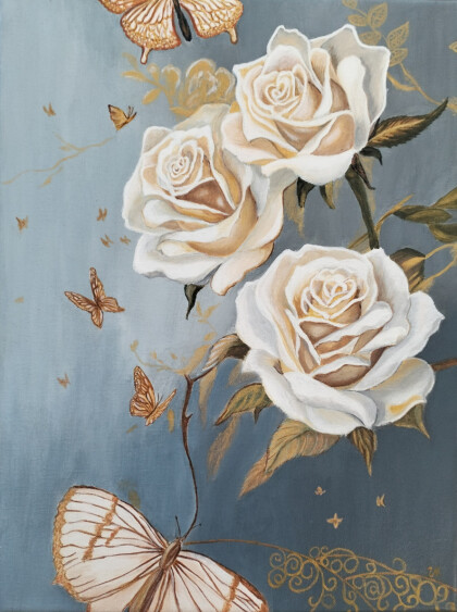 "Розы и бабочки"