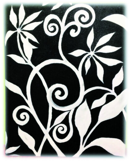 Белый цветок