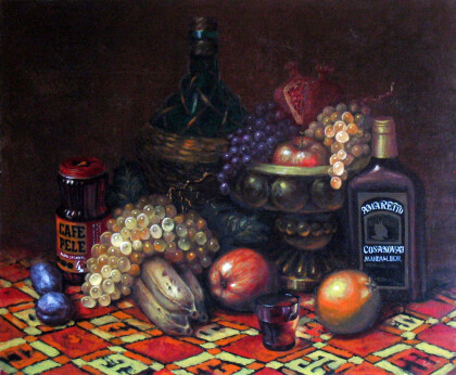 фрукты на ковре