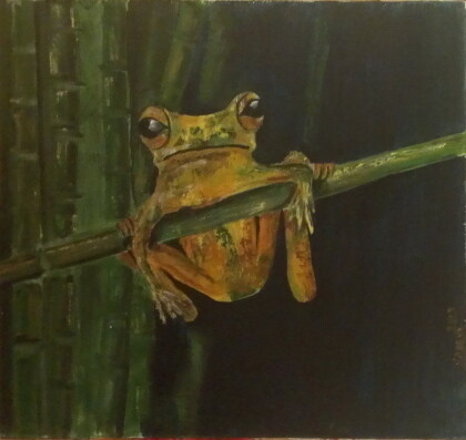 Жила-была лягушка по имени Квакушка.