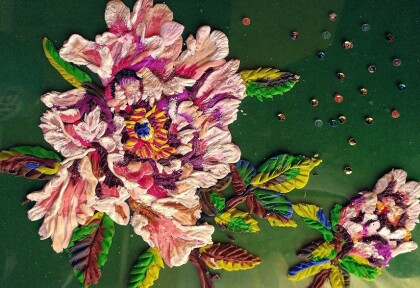 Открытка на стекле